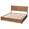 Baxton Studio Aras Modern Ash Walnut Brown Finished Wood King Size 3-Drawer Storage Bed 180-9421-9622-Zoro - alternate 2